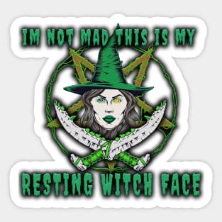 This is my resting Witch face Sticker